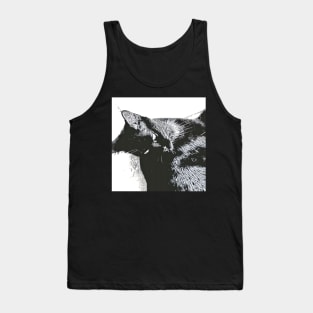 BLACK LIVE CAT Tank Top